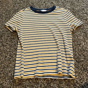 Gold and dark blue stripes, Nobo, extra large